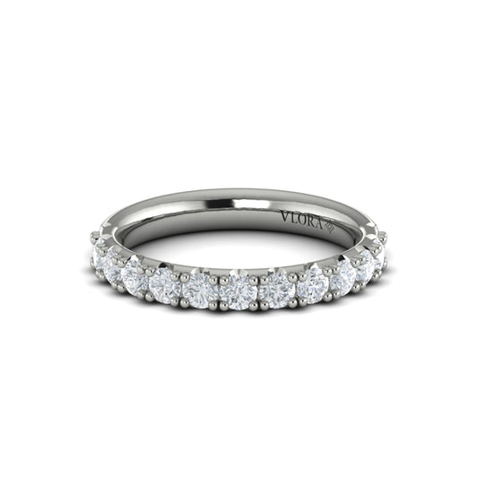 Round Diamond Shared-Prong Band