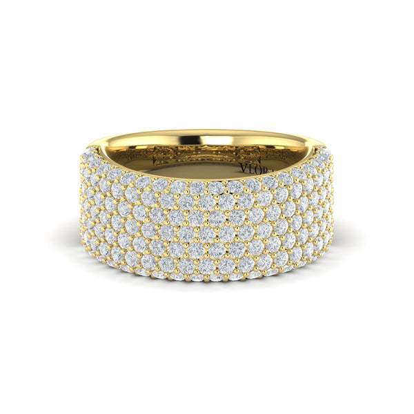 Diamond Multi-Row Statement Ring