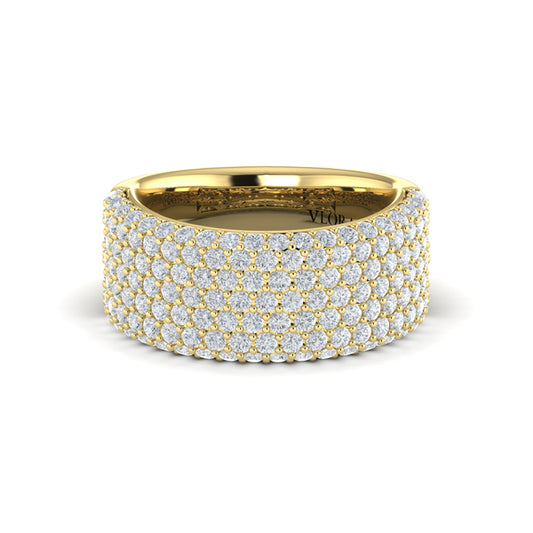 Diamond Multi-Row Statement Ring