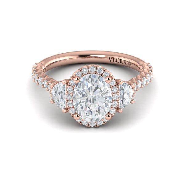 Embrace Halo Oval Engagement Ring