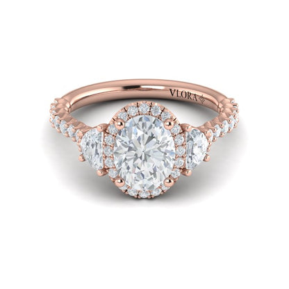 Embrace Halo Oval Engagement Ring