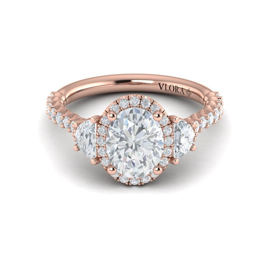 Embrace Halo Oval Engagement Ring