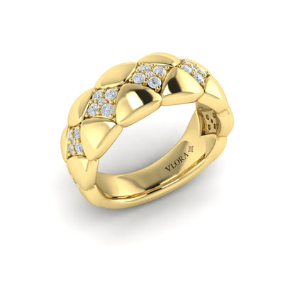 Diamond Tufted Vlora Star Ring