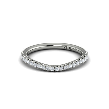 Matching Band for Double Halo Pavé Round Engagement Ring