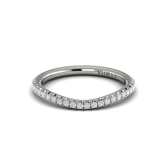 Matching Band for Double Halo Pavé Round Engagement Ring