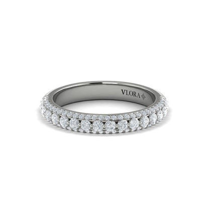 Stackable Bands Wedding Band in Platinum by Vlora Bridal