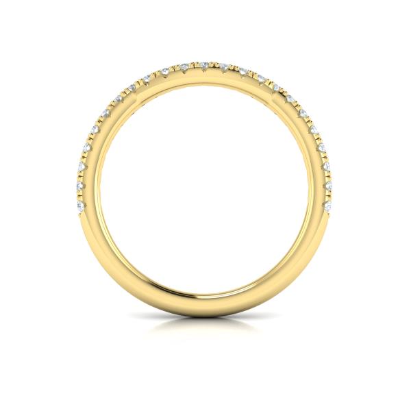 Matching Bands Wedding Band in 14K Yellow Gold by Vlora Bridal