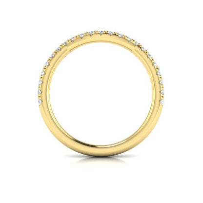 Matching Bands Wedding Band in 14K Yellow Gold by Vlora Bridal