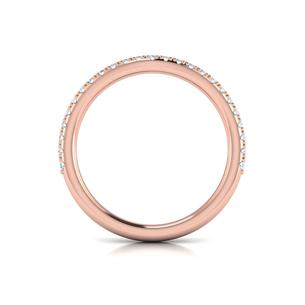 Matching Bands Wedding Band in 14K Rose Gold by Vlora Bridal