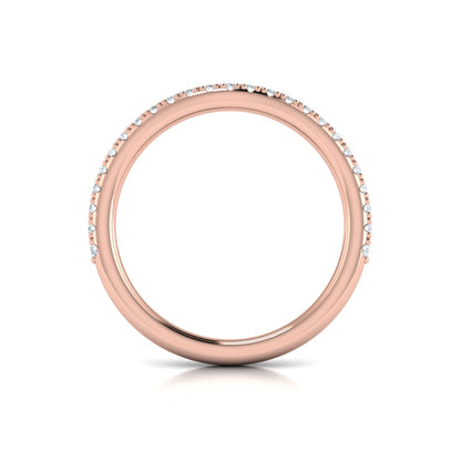 Matching Bands Wedding Band in 14K Rose Gold by Vlora Bridal