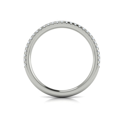 Matching Band for Diamond Accent Bezel Oval Halo Engagement Ring