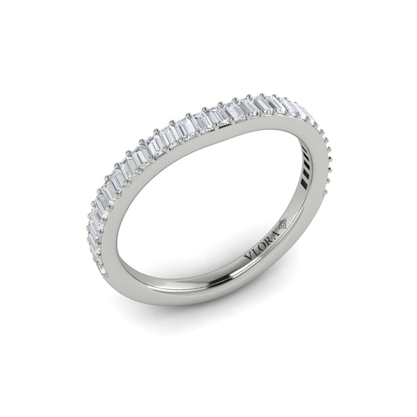 Matching Bands Wedding Band in Platinum by Vlora Bridal