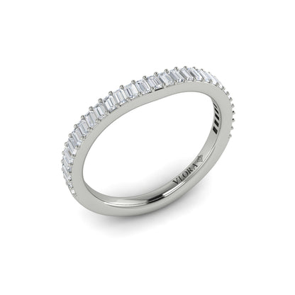 Matching Bands Wedding Band in Platinum by Vlora Bridal