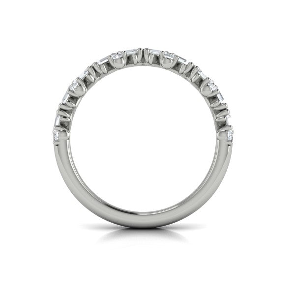 Stackable Bands Wedding Band in Platinum by Vlora Bridal