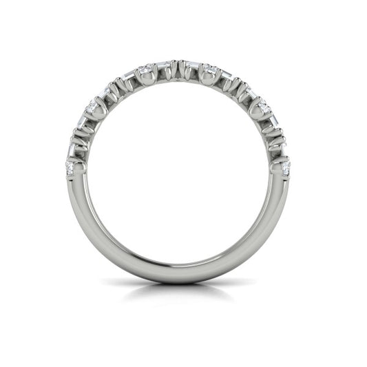 Stackable Bands Wedding Band in Platinum by Vlora Bridal