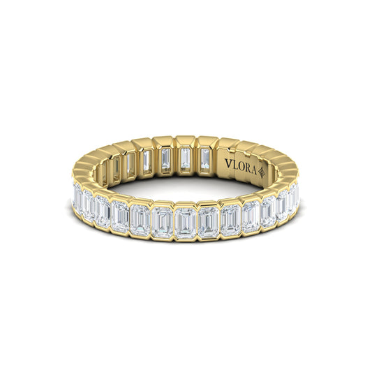 Endless Emerald Cut Eternity Ring