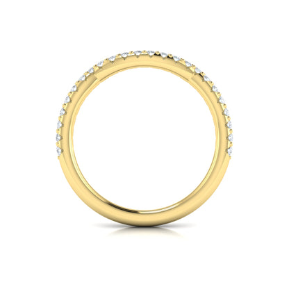 Woven Pave Matching Wedding Band