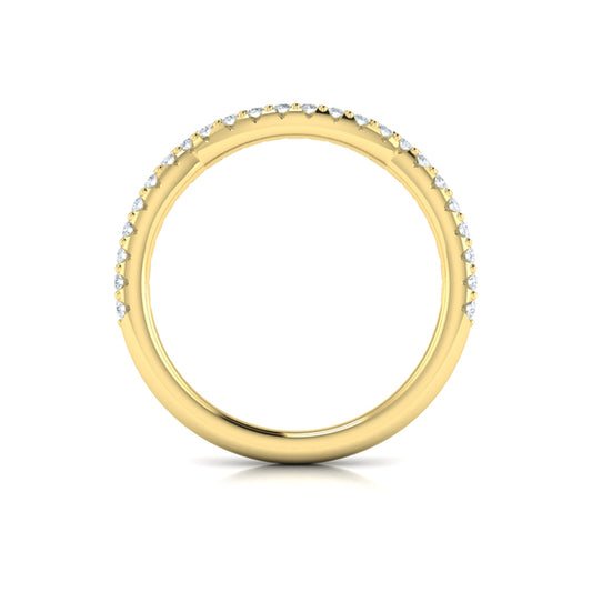 Woven Pave Matching Wedding Band