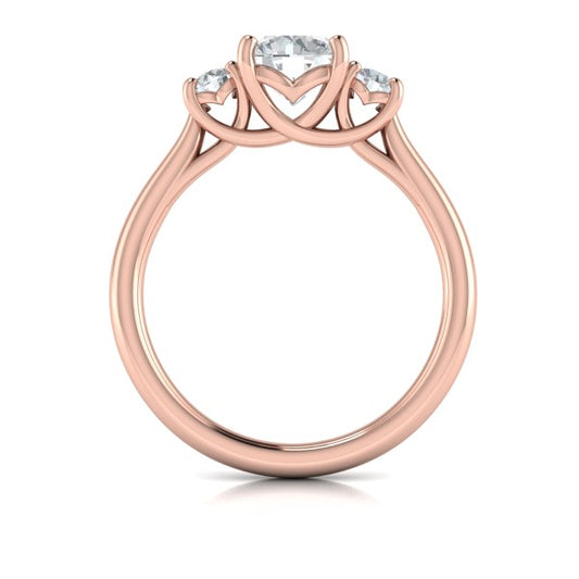 Timeless Trio Three Stone Engagement Ring