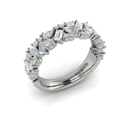 Round, Pear, Marquis and Baguette Diamond Ring