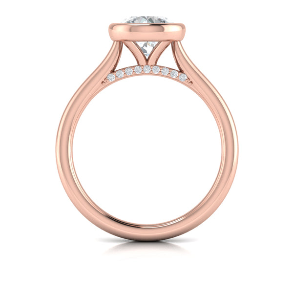 Singular Round Bezel Engagement Ring