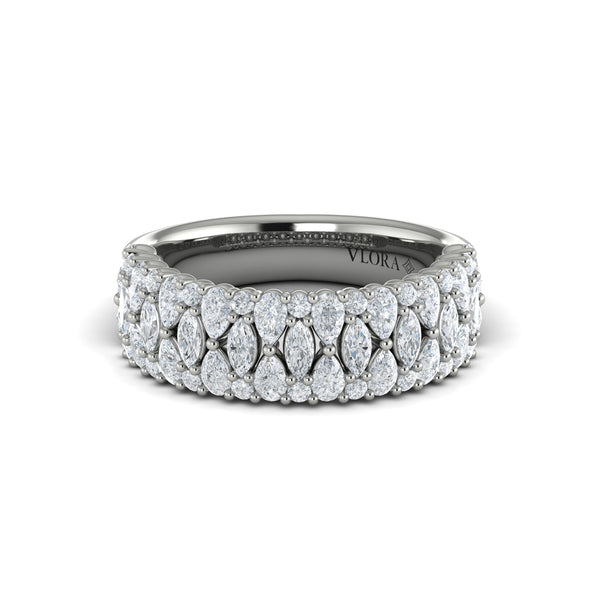 Pear, Round and Marquis Diamond Ring