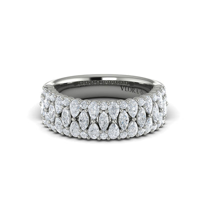 Pear, Round and Marquis Diamond Ring