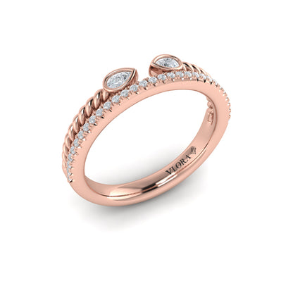 Marquise Duo Pavé Band