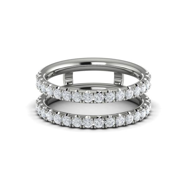 Enhancer Wedding Band in Platinum by Vlora Bridal