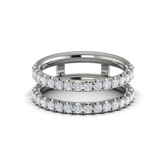 Enhancer Wedding Band in Platinum by Vlora Bridal