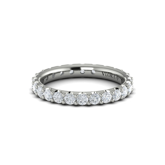 Eternity Bands Wedding Band in Platinum by Vlora Bridal