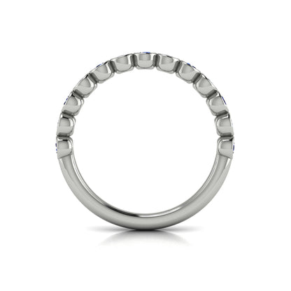 Sapphire Bezel-Set Stackable Band