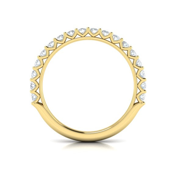 Matching Band for Woven Elegance Hidden Halo Round Engagement Ring