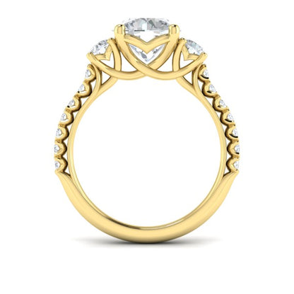 Classic Trio Three Stone Engagement Ring