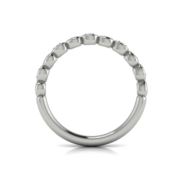 Stackable Bands Wedding Band in Platinum by Vlora Bridal