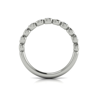 Stackable Bands Wedding Band in Platinum by Vlora Bridal