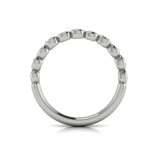 Stackable Bands Wedding Band in Platinum by Vlora Bridal