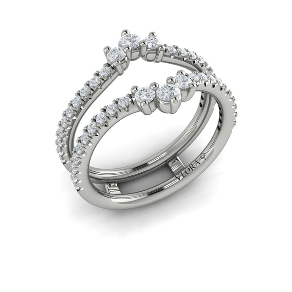 Enhancer Wedding Band in Platinum by Vlora Bridal