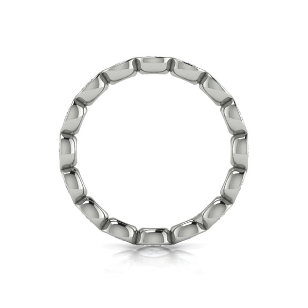 Bezel Set Oval Eternity Ring