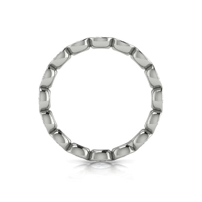 Bezel Set Oval Eternity Ring
