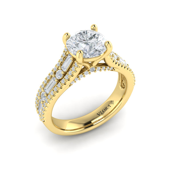 Extravagant Round Engagement Ring