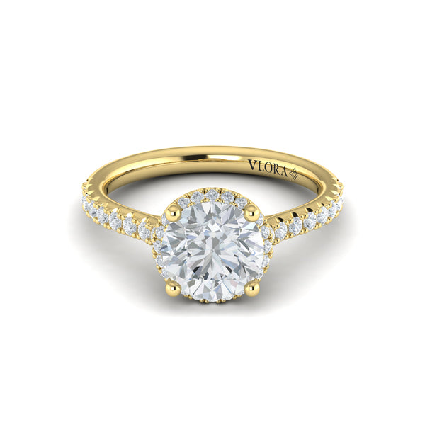 Graceful Halo Engagement Ring