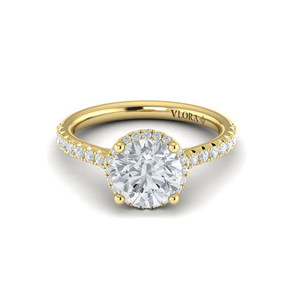 Graceful Halo Engagement Ring