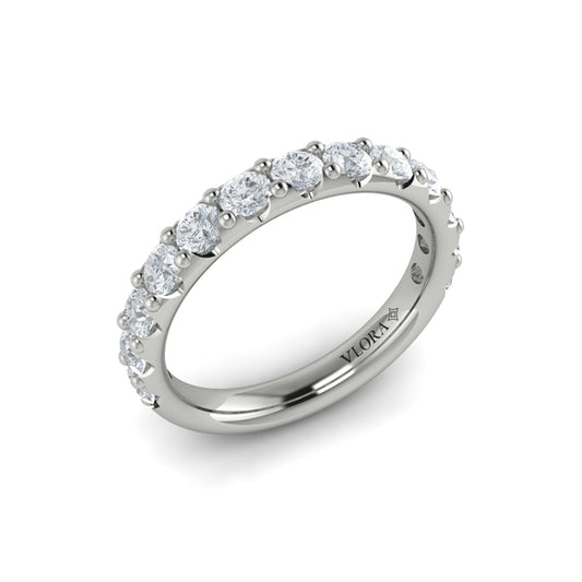 Round Diamond Prong Set Band