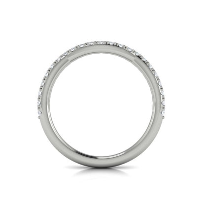 Matching Band for Entwined Solitaire Engagement Ring with Hidden Halo