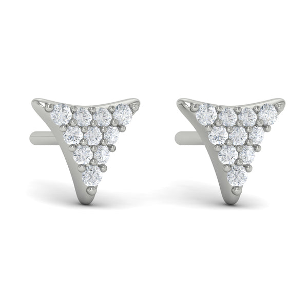Diamond Trinity Stud Earrings