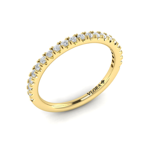 Matching Band for Cathedral Arch Halo Round Engagement Ring