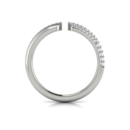 Pavé Diamond Open Band Ring