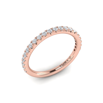 Matching Bands Wedding Band in 14K Rose Gold by Vlora Bridal