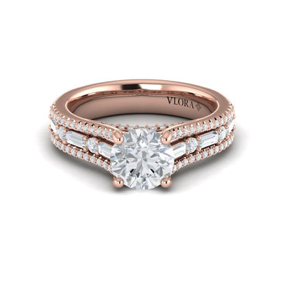 Extravagant Round Engagement Ring